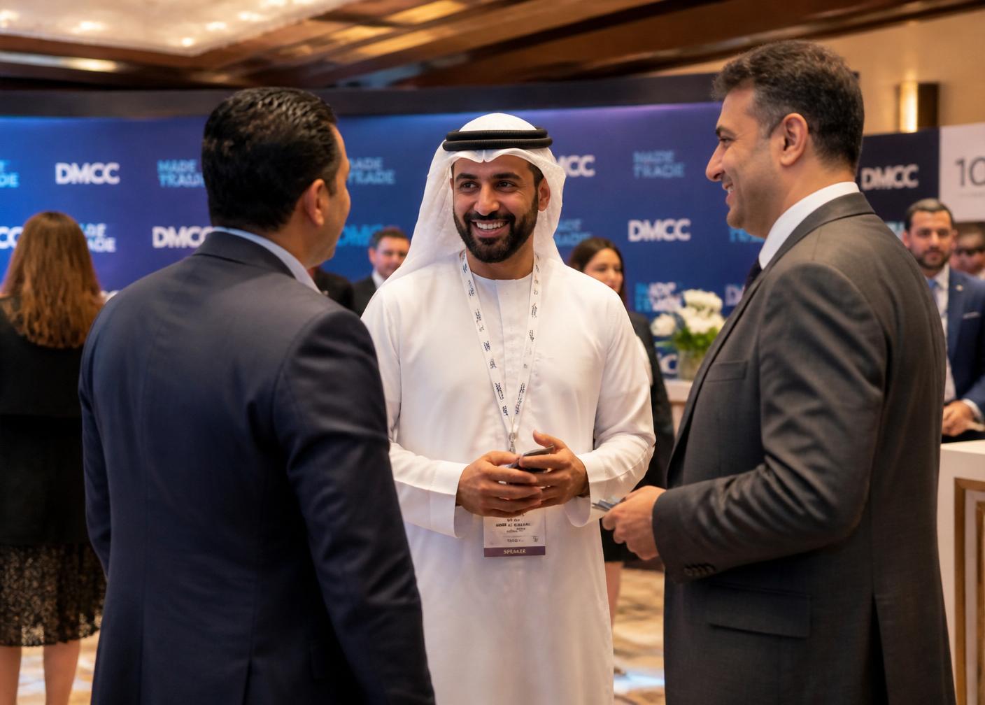Corporate networking event photographed in Dubai